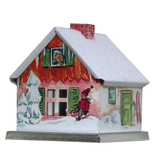 Winter Snowman House Incense Smoker ~ Germany